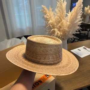 Lack of color Palma Boater Hat